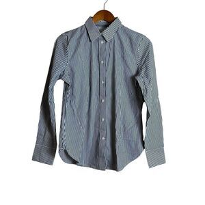 NWT! J. Crew black & white striped button down shirt